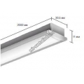 Врезной алюминиевый профиль для светодиодных лент LD profile – 13, 29451